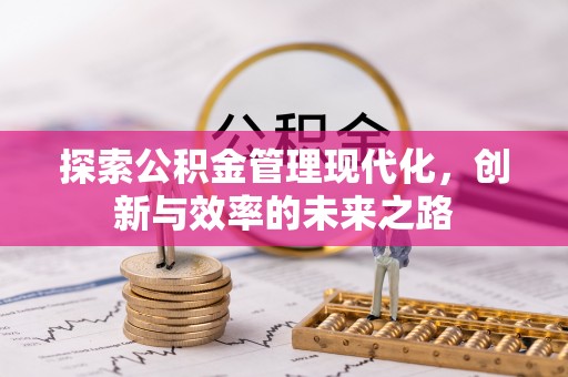 衢江探索公积金管理现代化，创新与效率的未来之路