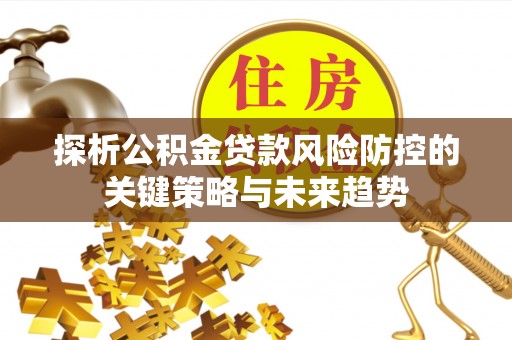 衢江探析公积金贷款风险防控的关键策略与未来趋势
